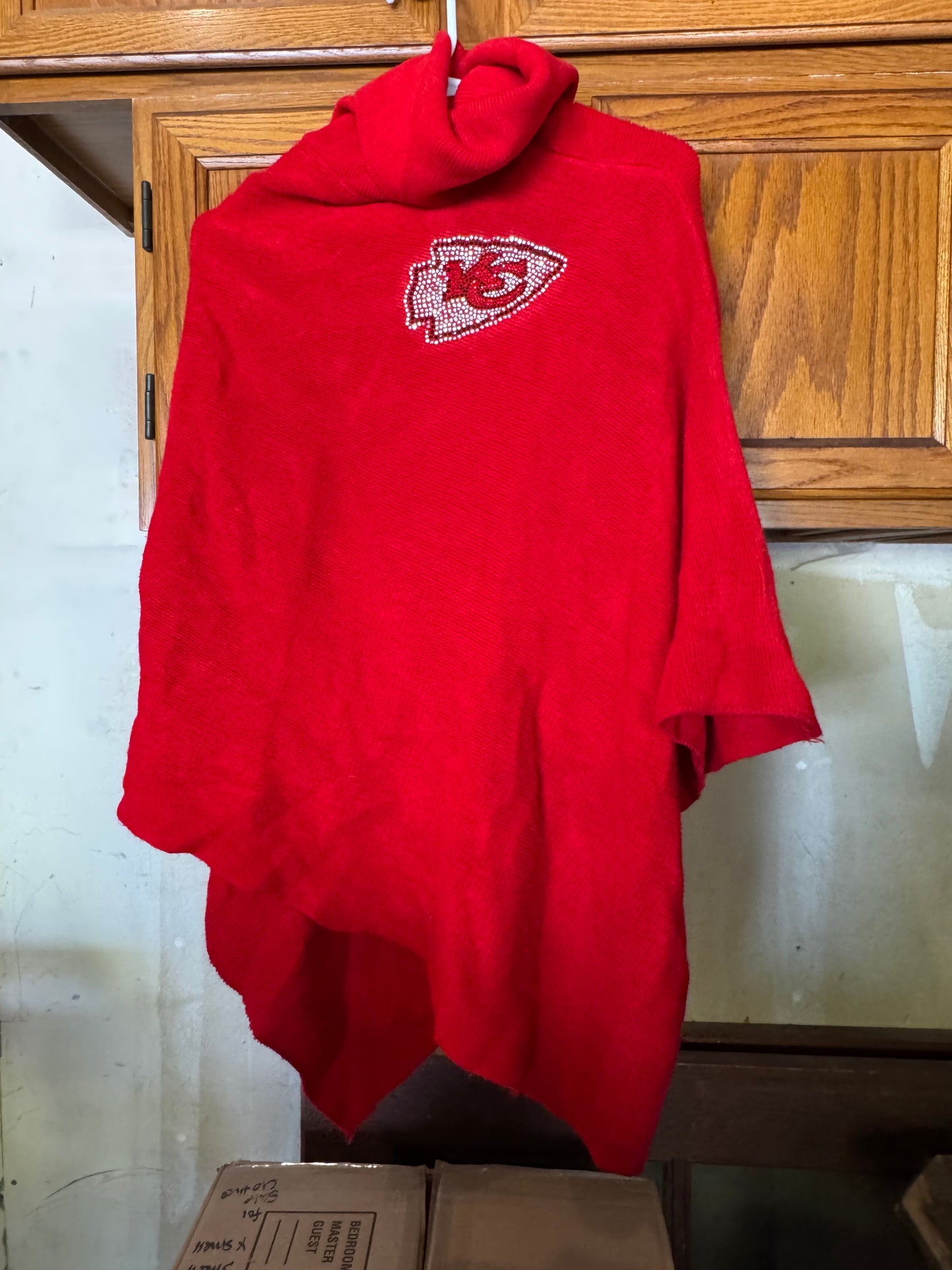 Kansas City Chiefs poncho  (M)