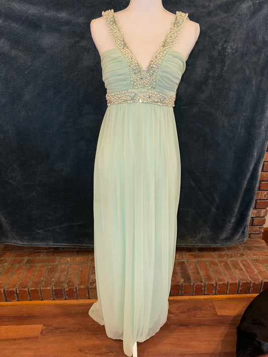 Jodi Kristopher Mint 90's Formal Dress(5)