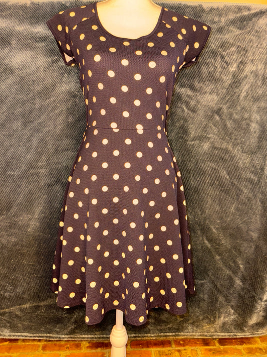 Gilli Blue Polka Dress (S/M)