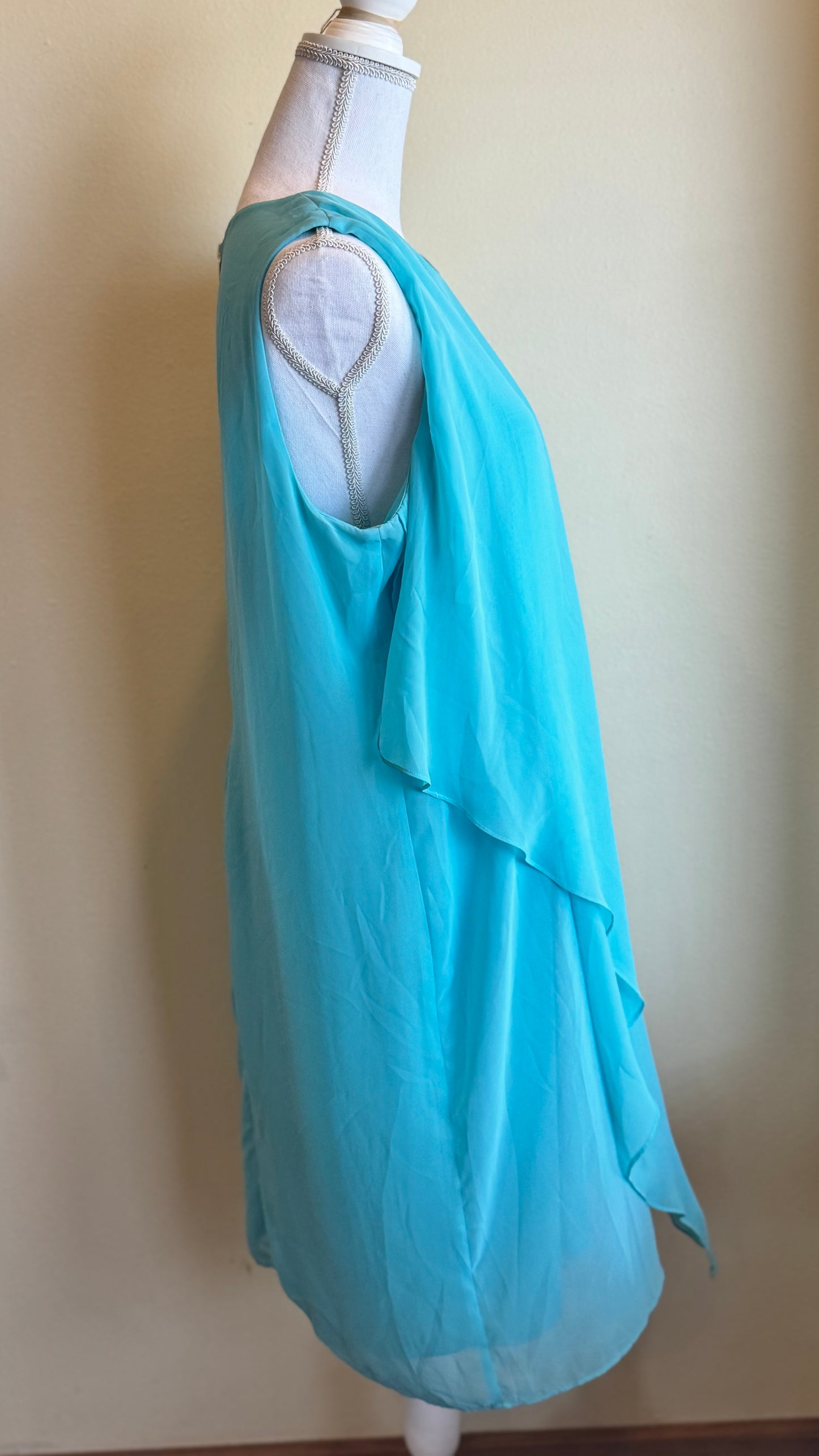 Teal chiffon dress (16)