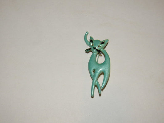 Vintage Mamselle Cat Brooch Pin