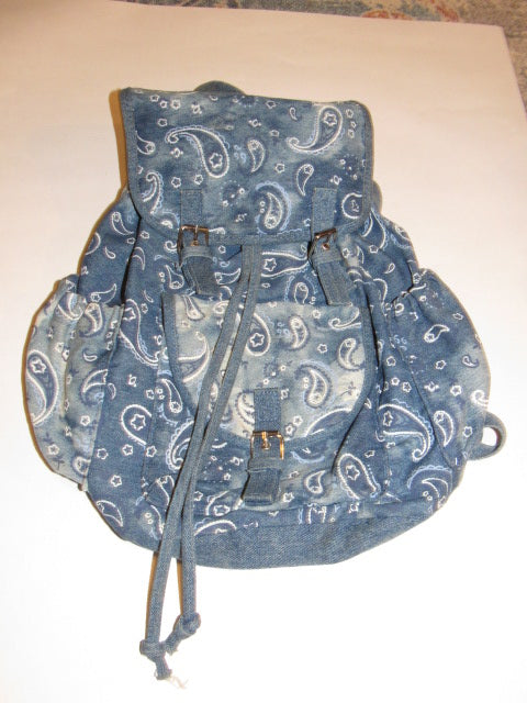 Vintage Claires Paisley Backpack